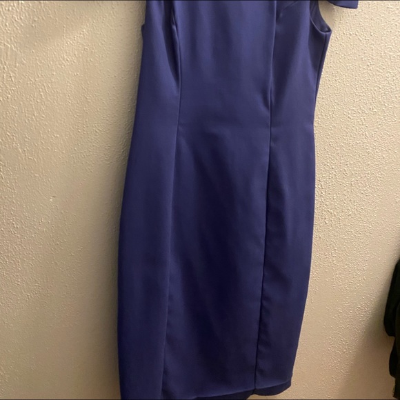 French Connection Sasha Power Shoulder Dress Sz 8 - Picture 5 of 7